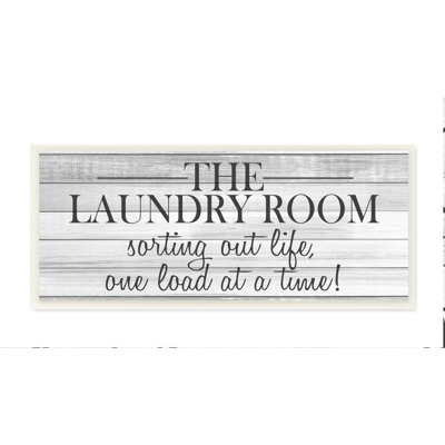 «Laundry Room», impression d'art textuel sur toile