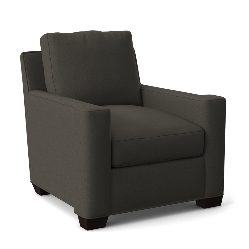 Essentials Armchair, Brown Polyester, City Dark