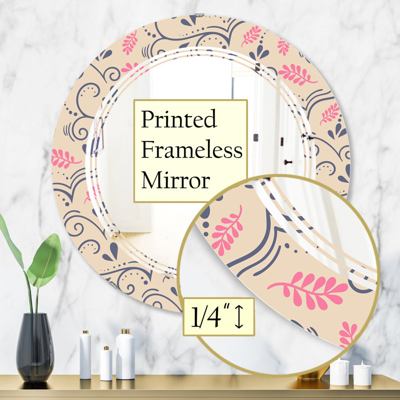 Miroir mural Botanical, H 31,5 po x l po