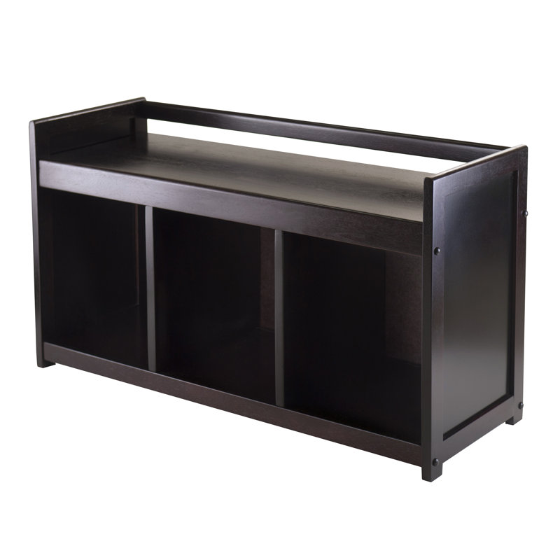 Vickers Storage Bench, Espresso / Beige