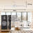 Mexa 54" Indoor Modern Matte White Ceiling Fan with Brushed Nickel accent  Integrated LED Light and Remote Control