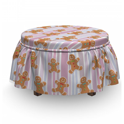 Ensemble de housse pour à coussins carrés 2 pièces pain d’épice man xmas goodies