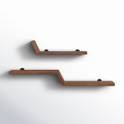 Marv 36" Mango Wood Floating Shelf