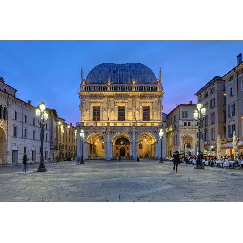 Brescia, Italie - Photographie sur toile tendue, H 8 po x l 12 po