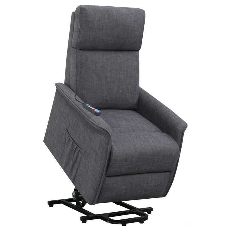 Fauteuil inclinable électrique lève-personne rembourré, Gris