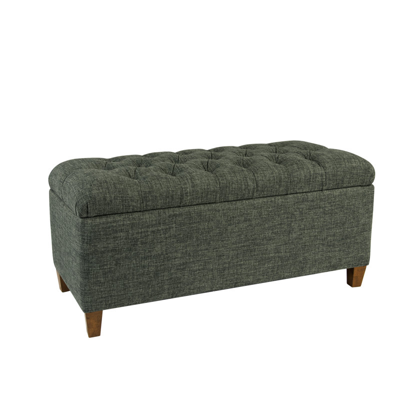 Banc de rangement rembourré Allessandra, Trèfle vert