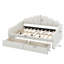 Structure de lit plateforme double pleine grandeur avec dossier et tiroirs de rangement-705126047