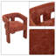 Ensemble de 2 chaises d'appoint modernes en tissu de chenille, rembourrage en mousse et pieds de soutien solides-580260401