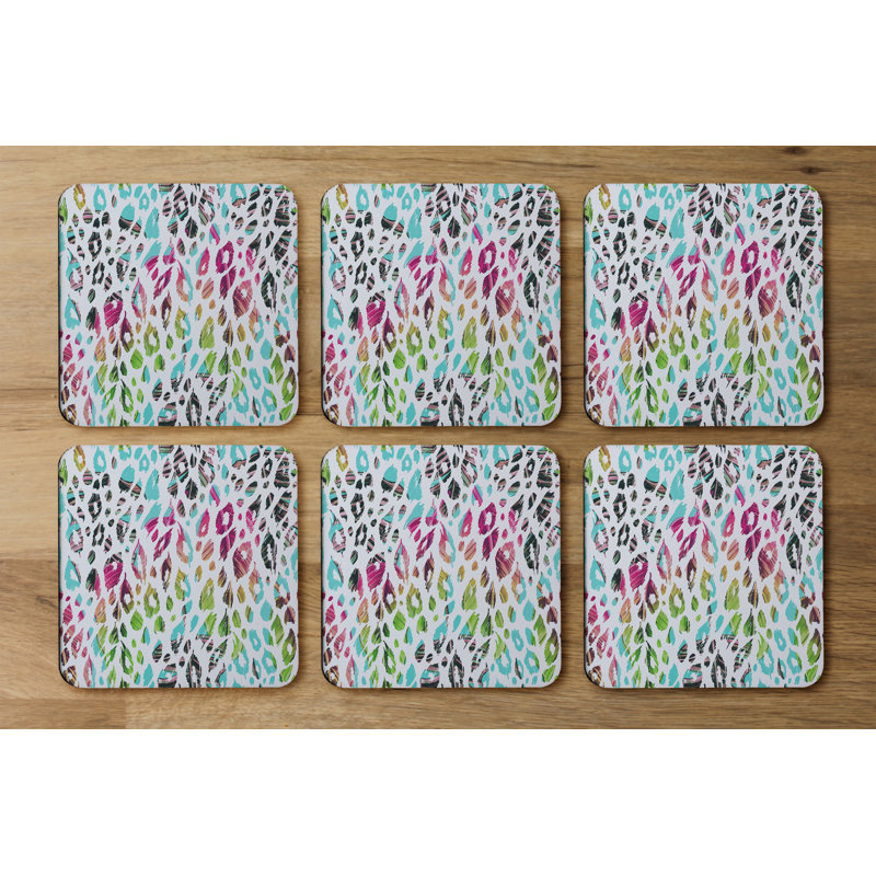 Square 6 Piece Coaster Set