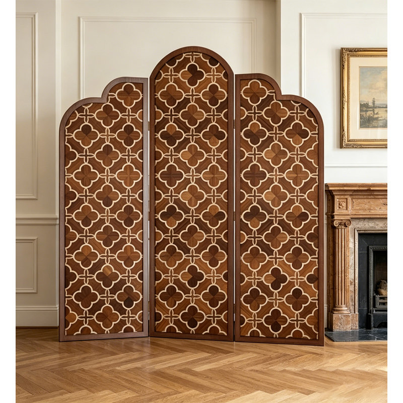 Paravent de chambre à coucher Qoiqisha, 3, H 78,7 po x l 53,1 po x P 1,5 po