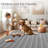 Modern Braided Printed 2x6 Runner Rug Stain Resistant Carpet with Non-Slip Backing Low Pile Floor Cover Kitchen Hallway EntrywayBrown-1277300167