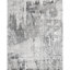 Tapis gris foncé et argent noué à la main de haute qualité-106954415