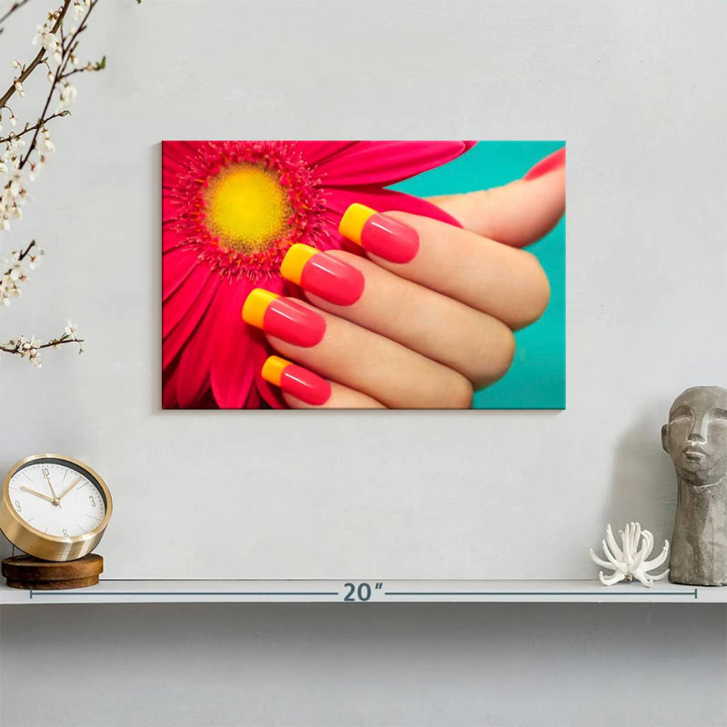 Shuttleworth Gerbera Inspired Nails, 8" H x 12" W