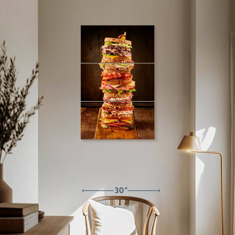 Yarlin Sandwich Stack, 57" H x 36" W