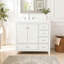 Meuble-lavabo 36 po avec lavabo en céramique, armoire de rangement abondante, 2 portes à fermeture en douceur et 5 tiroirs-1643051294