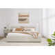 Linen Upholstered Platform Bed