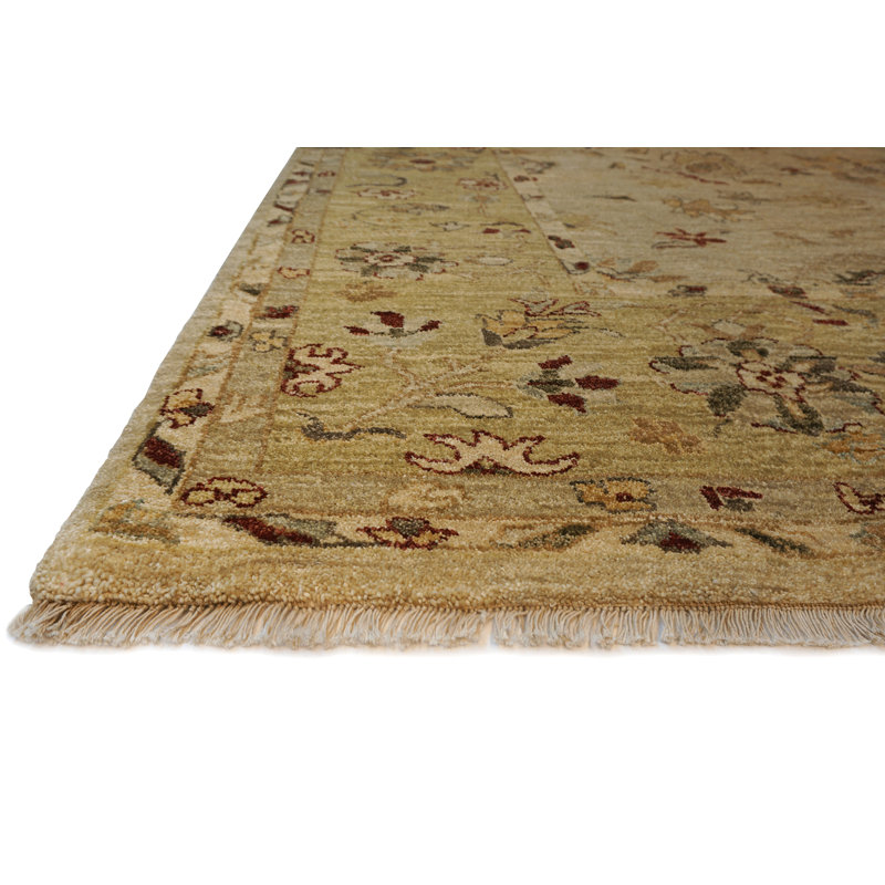 Essence Hand Knotted Wool Area Rug, Rectangle 6' x 9'