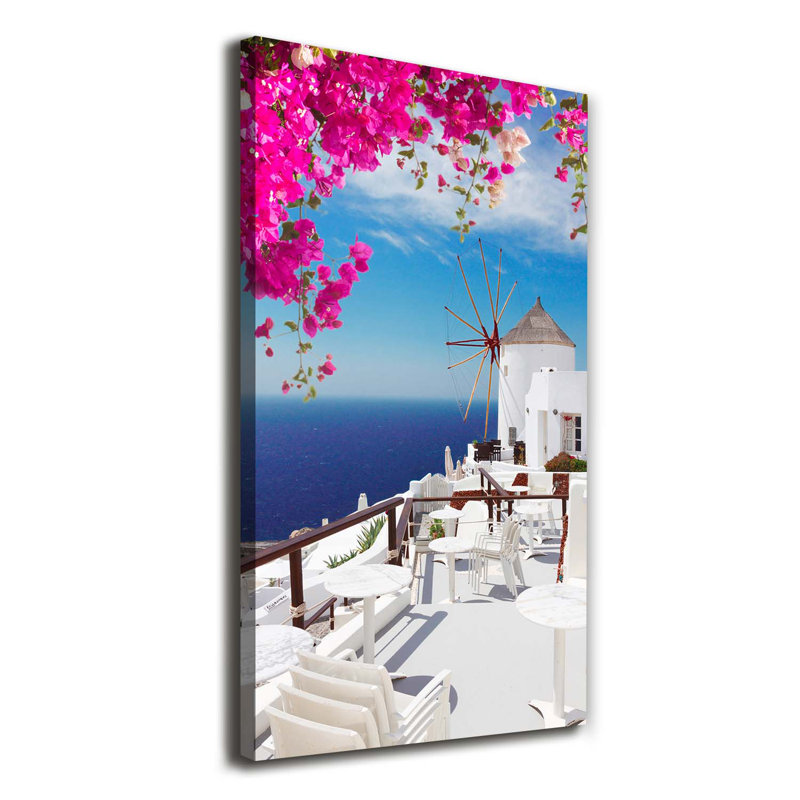 Santorini Greece - Wrapped Canvas Print, 120cm H x 60cm W