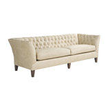 The 98" Duncan Top Grain Leather Sofa with Down Blended Seat Cushions