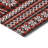 Machine Washable Indoor/Outdoor Christmas Reindeers Xhevrie Red Rug-29197116