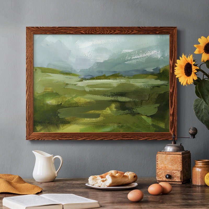 Emerald View II, reproduction d'art sur toile, Cadre érable, H 26 po x l 38 po x P 1,5 po