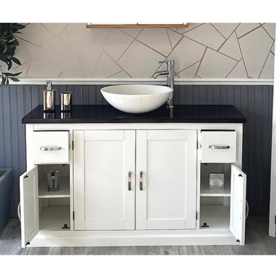Araiza 1230mm Single Bathroom Vanity with Vessel Stone Basin