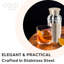 Mini-shaker à cocktail en acier inoxydable 10 oz Oggi Barware-86778079