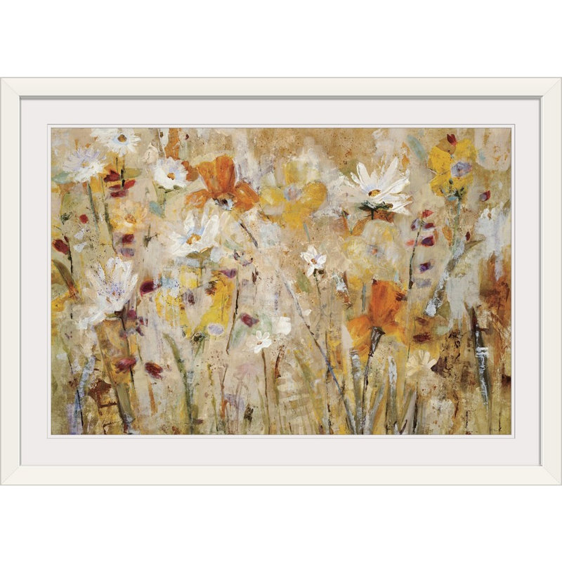 " Jostle ", 32" H x 44" W x 1" D, White Framed