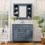 Meuble-lavabo moderne de 36 pouces avec lavabo supérieur, armoire à miroir Royal et portes et tiroirs à fermeture en douceur pour un rangement efficace