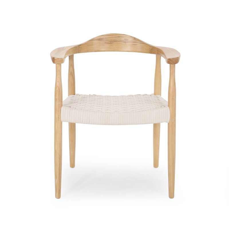 Rosetta Upholstered Armchair, Matte White