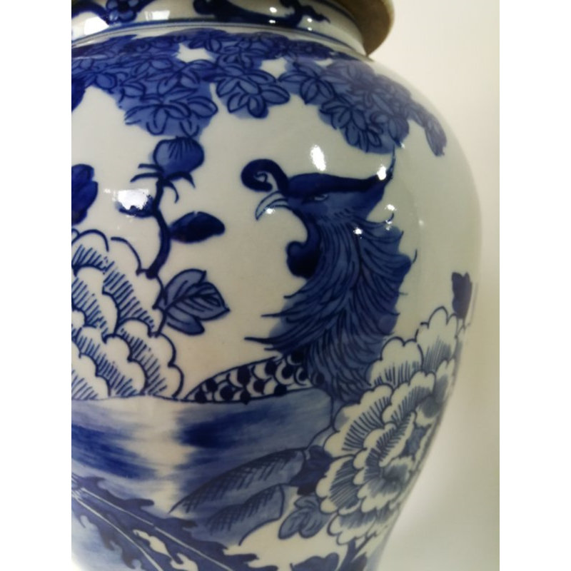 Handmade Porcelain China Ginger Jar