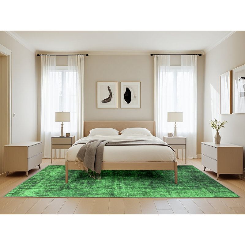 Eliza-Mae Washable Abstract Indoor Rug, Rectangle 5' x 8'