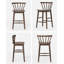 Tabouret de comptoir moderne en bois massif de 24 po, tabourets pour îlot de cuisine avec dossier-1661507411-1666775514