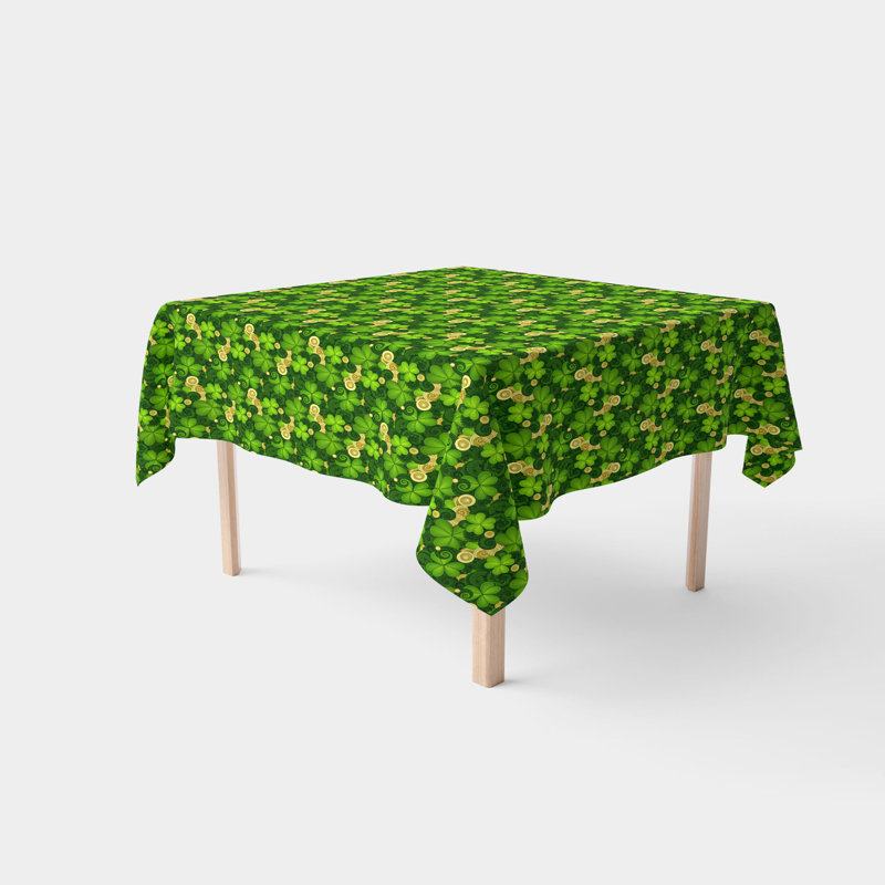 Goosman Saint Patrick's Paisley Tablecloth, 60" x 60"