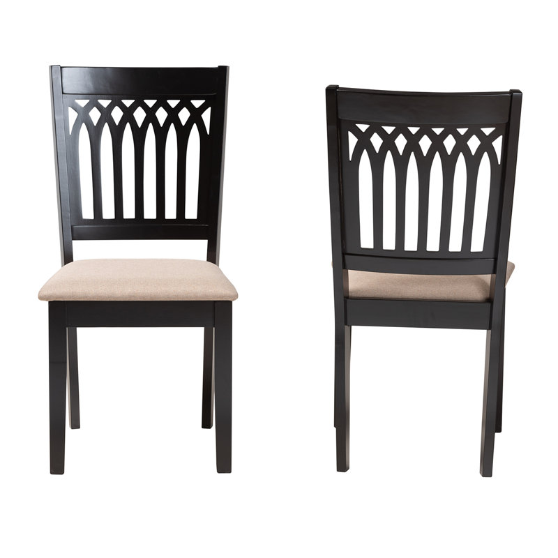 Chaise d'appoint Leesville, Beige, Noir