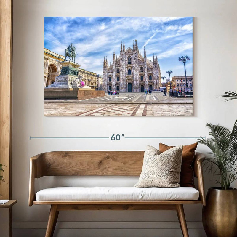 Nicci, la cathédrale de Milan, H 34 po x l 51 po