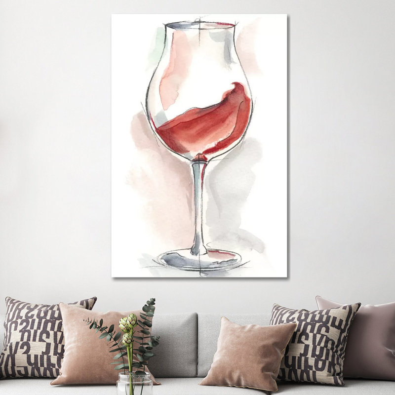 Wine Glass Study III by Ethan Harper - Wrapped Canvas Gallery-Wrapped Canvas Giclée, 152.5 cm H x 101.5 cm W