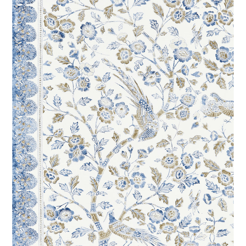 Pacifica Anissa Print Cotton Blend Fabric, Lakeside