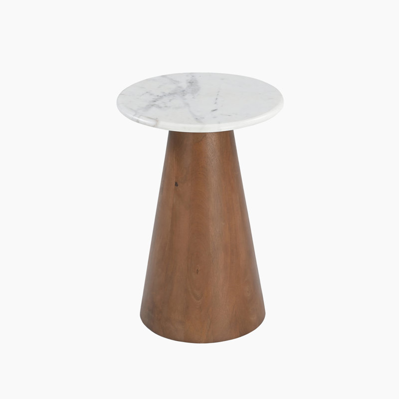 Plateau de table en marbre Acro, Marbre blanc