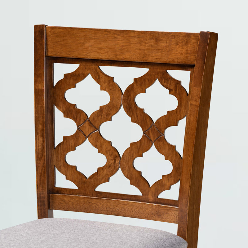 Tabouret de comptoir en bois massif 25 po Lockerbie, Noyer brun