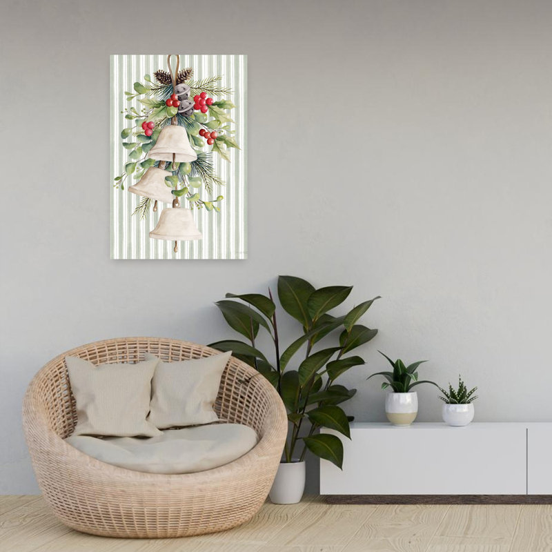 Christmas Charm Bells by Cindy Jacobs - Wrapped Canvas Print, 60.96cm H x 40.64cm W