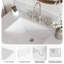Meuble-lavabo simple en bois massif 42 po Tidworth avec plateau en quartz Carrara de 1,5 po-626085668-668100339-668100340