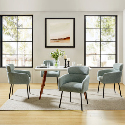 Turgeon Boucle Dining Chair with Adjustment Feet