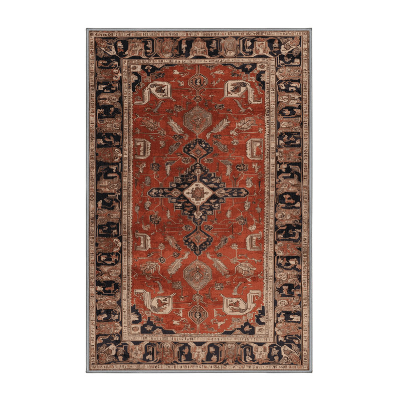 Tapis brun lavable à la machine, Tapis de couloir 2 pi x 4 pi