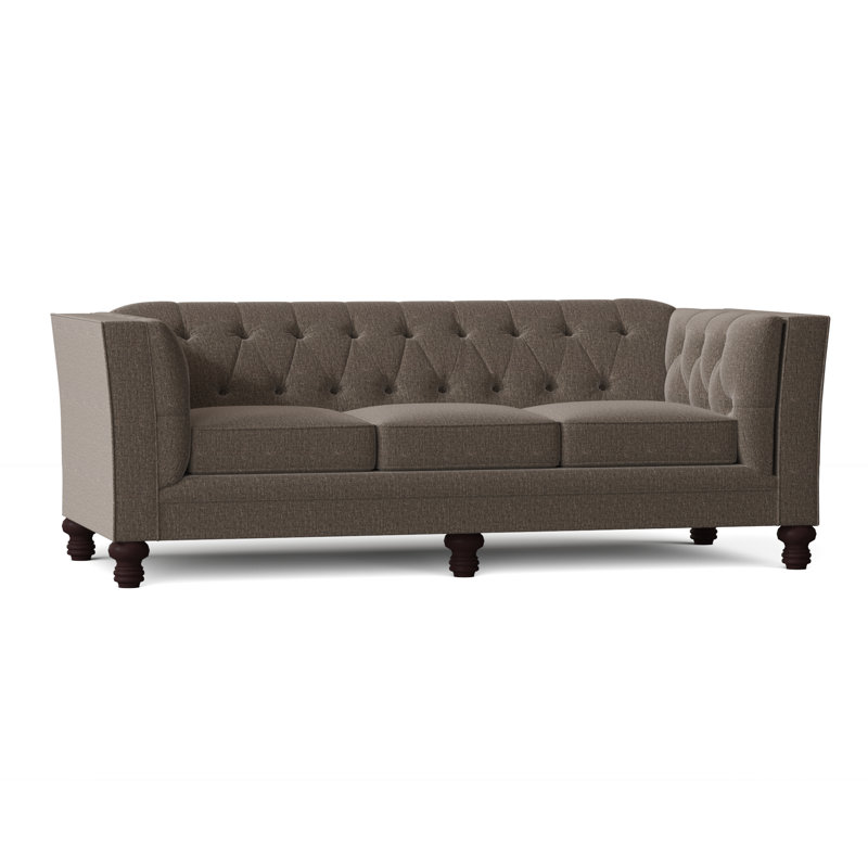Kirtin 89'' Upholstered Sofa, Sugarshack Graphite
