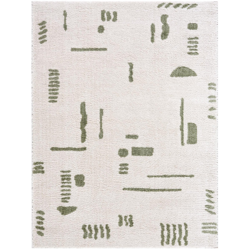 Zuhur Washable Abstract Indoor Rug, Rectangle 7'10" x 10'