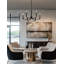 Lustre 6 lumières 24 po - noir mat avec finition en laiton Bedford Bedford-1019002117-1019002116
