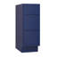 Armoire de salle de bain autoportante de style Shaker de 12 po avec 3 tiroirs, sans comptoir, prête à assembler, bleu-95216791