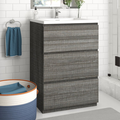 Ensemble de meuble-lavabo simple 24 po Hridhaan