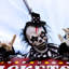 Scary Clowns de cirque animée, clown animateur avec lumières et son, décoration d'Halloween d'intérieur ou d'extérieur couverte